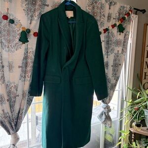 Women’s coat - emerald green (M)